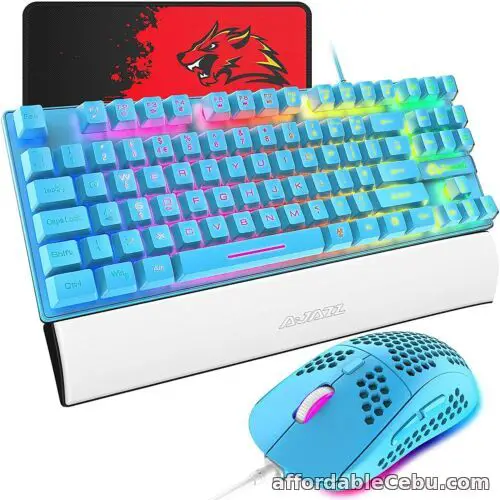 1st picture of UK RGB Keyboard and Mouse Combo-Led backlit Gaming Keyboard&Mouse Set Wrist Rest For Sale in Cebu, Philippines