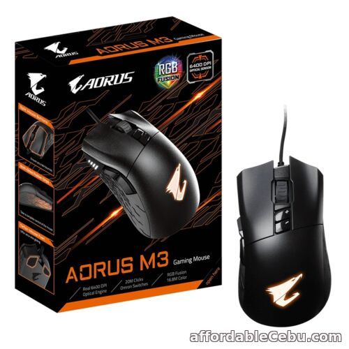 1st picture of Gigabyte Aorus M3 RGB 6400 DPI Wired USB Gaming Mouse - Black For Sale in Cebu, Philippines