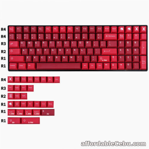 1st picture of Jamon Color Keycap PBT 129 Keycaps Cherry Height Dye-sub for Cherry MX Keyboard For Sale in Cebu, Philippines