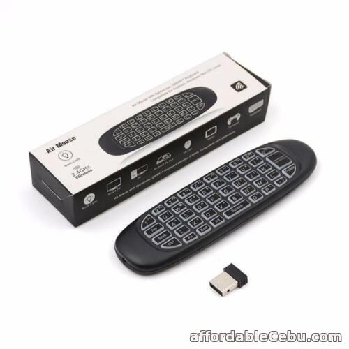 1st picture of C120 RGB 7 Backlight Fly Air Mouse Wireless Backlit Keyboard 2.4G Remote Control For Sale in Cebu, Philippines