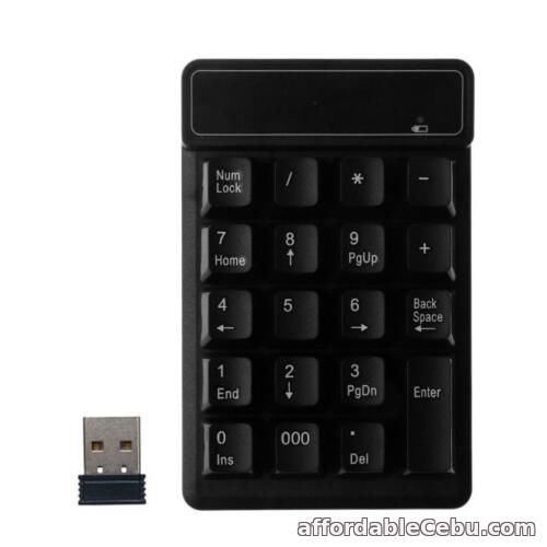 1st picture of 19-Key Numeric Keypad 2.4GHz Wireless Numpad USB Receiver Mini Keyboard 5M Times For Sale in Cebu, Philippines