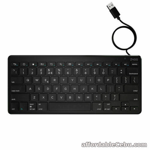1st picture of Genuine Zagg Full-Size Wired Keyboard with 1.5m USB-A Cable - UK English For Sale in Cebu, Philippines