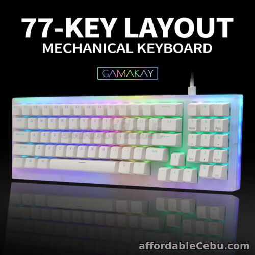 1st picture of 77 Keys GamaKay K66 Mechanical Gaming Keyboard RGB 3.1 Backlit Type-C USB  g For Sale in Cebu, Philippines