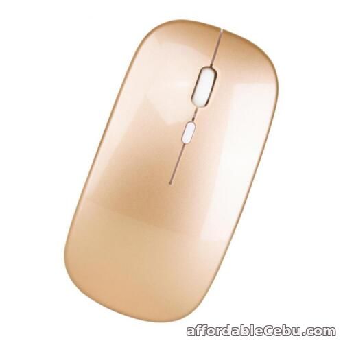 1st picture of Wireless Silent Bluetooth Mouse USB Rechargeable Optical Mice Golden For Sale in Cebu, Philippines