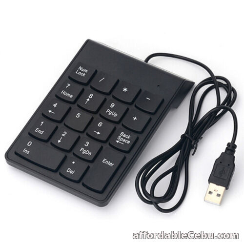 1st picture of Portable 2.4G Wired Digital Keyboard USB Number Pad 18 Keys Numeric KeypH xa JX For Sale in Cebu, Philippines