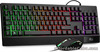 Rii Gaming Keyboard and Mouse,RGB Light Up Mouse Set for Black