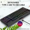 Wireless Gaming Keyboard 87 Keys Rechargeable 2.4G USB Backlight RGB Keyboard Fo