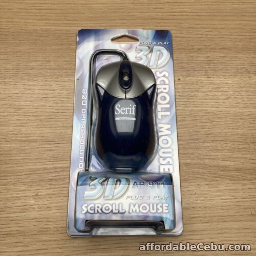 1st picture of 3D Scroll Mouse Plug&Play AP-911 820 DPI Resolution Brand New Sealed Serif For Sale in Cebu, Philippines