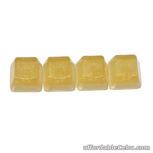 1st picture of 4PCS Customized Resin Keycap OEM R4 Personality Translucent Yellow Keycaps For Sale in Cebu, Philippines