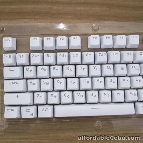 1st picture of Russian Keycaps ABS Backlit Keycap Transparent Key Cover for Mechanical Keyboard For Sale in Cebu, Philippines