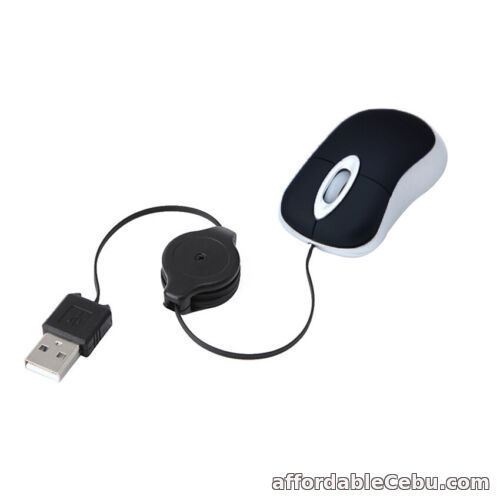 1st picture of Portable Mini Retractable USB Mouse Wired Optical Computer Accessories PC Laptop For Sale in Cebu, Philippines