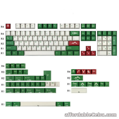 1st picture of Camping Keycap PBT Mechanical Keyboard Key Cap For Cherry MX Boxed 112/153pcs For Sale in Cebu, Philippines