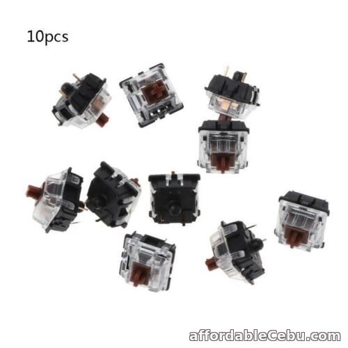 1st picture of 10Pcs Mechanical Keyboard Gateron MX 3 Pin Brown Switch Transparent Case For Sale in Cebu, Philippines