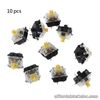 10PCS Dustproof Linear Axis Gateron Yellow Switch for Mechanical Keyboard Clear