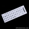 English Keyboard Replacement Stickers White on Black Any PC Computer Laptop{