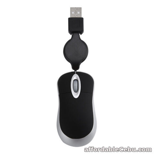 1st picture of Optical Mini Retractable Mouse Portable USB Wired Mouse Ergonomics Office Mice For Sale in Cebu, Philippines