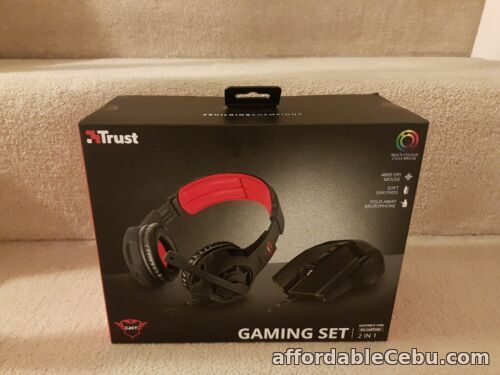 1st picture of Brand New TRUST Gaming Set 2-in-1 GXT784 Headset Headphones Mouse PC ✔ For Sale in Cebu, Philippines