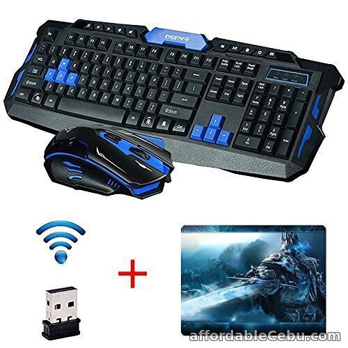 1st picture of HK8100 Wireless Multimedia Gaming Keyboard + 2.4GHz 4 Buttons Mouse Set For Sale in Cebu, Philippines