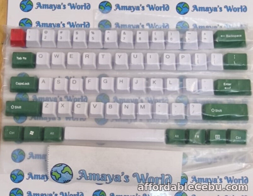 1st picture of 61 Keycaps for Mechanical Keyboard, Green / White / Red For Sale in Cebu, Philippines