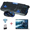 HK8100 Wireless Multimedia Gaming Keyboard + 2.4GHz 4 Buttons Mouse Set