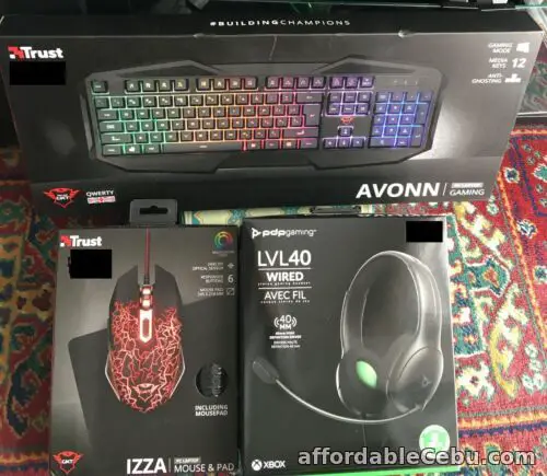 1st picture of Trust Gaming GXT 830-RW Avonn Keyboard LED Illuminated Mouse & Pad & Headset MIC For Sale in Cebu, Philippines