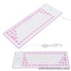 (Purple) 85 Keys Silicone Keyboard Silicone Keyboard Lightweight Portable