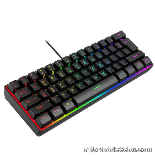 1st picture of 61-key K401 Electric Competition Game Keyboard RGB Luminous Keyboard Keycap For Sale in Cebu, Philippines