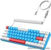 60% Wired Mechanical Gaming Keyboard - 68 Keys - Backlit - USB C Coiled Cable