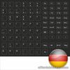 Keybord Sticker German all Keys for Notebook Black Keyboard Keystick Black