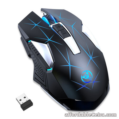 1st picture of LED RGB 2.4G Wireless Mouse Rechargeable Optical Gaming Mice USB Adjustable DPI For Sale in Cebu, Philippines