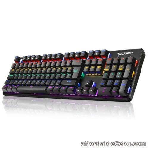 1st picture of TECKNET Arctrix Mechanical Keyboard Black 105 Keys, Full Anti-ghosting Gaming For Sale in Cebu, Philippines