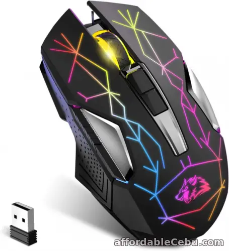 1st picture of KUIYN X18 Wireless Gaming Mouse 2.4G, Rechargable-XG502, 600mAh Star Black For Sale in Cebu, Philippines