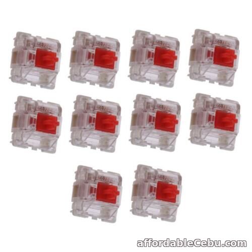 1st picture of Transparent Case Red Switches Gateron SMD Switches for Cherry MX GK61 GK64 GH60 For Sale in Cebu, Philippines