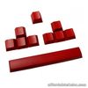 PBT 10 Keycaps Set for Mechanical Keyboard (Red) - Only Keycaps Not the Keyboard