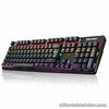 TECKNET Arctrix Mechanical Keyboard Black 105 Keys, Full Anti-ghosting Gaming
