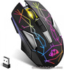 KUIYN X18 Wireless Gaming Mouse 2.4G, Rechargable-XG502, 600mAh Star Black