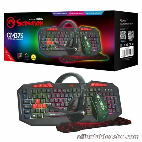 1st picture of Marvo Scorpion CM375 4-in-1 Gaming Starter Kit For Sale in Cebu, Philippines