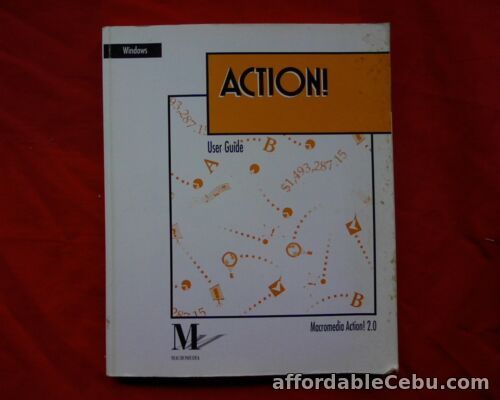 1st picture of Windows Action 2.0  Macromedia, Vintage Computer instruction manual book For Sale in Cebu, Philippines