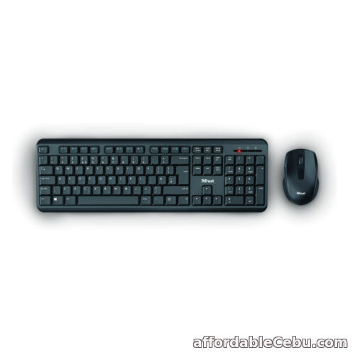 1st picture of Trust TKM-350 Wireless Silent Keyboard and Mouse Set UK Black 24123 For Sale in Cebu, Philippines