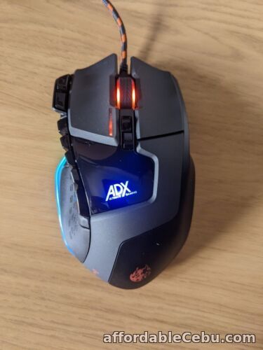 1st picture of ADX Wired RGB Gaming MMO Mouse with adjustable weights - 002 For Sale in Cebu, Philippines