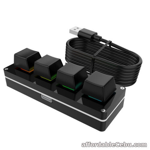 1st picture of RGB Macro Custom Gaming Keyboard Knob 3 Key + 1 Knob / 4 Keys Programmable For Sale in Cebu, Philippines