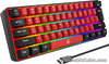 Snpurdiri 60% Wired Gaming Keyboard, Mechanical Feeling Small Mini black red