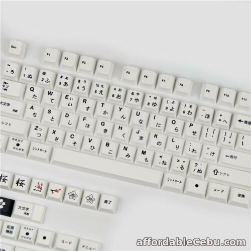 1st picture of Black White Japanese Keycap PBT For Cherry MX keyboard Keycap Set Collection For Sale in Cebu, Philippines