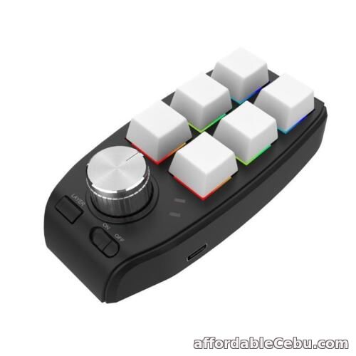 1st picture of 6 Keys 1 Knob RGB Mini Keyboard Macro Copy  Gaming Mechanical Keypad Custom For Sale in Cebu, Philippines