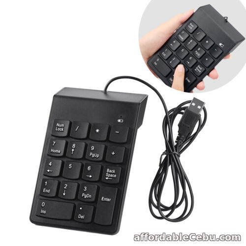 1st picture of USB Number Pad Numpad Numeric Keypad 18 Keys Keyboard For Lapt~fi For Sale in Cebu, Philippines