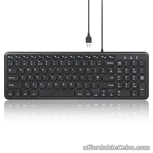 1st picture of Perixx PERIBOARD-213U Wired Quiet USB Scissor Keyboard,Compact Design with Pad, For Sale in Cebu, Philippines