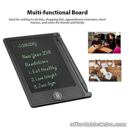 1st picture of 4.5" Electronic Digital LCD Writing Tablet Kid DIY Drawing Board Memo Pad Gift T For Sale in Cebu, Philippines