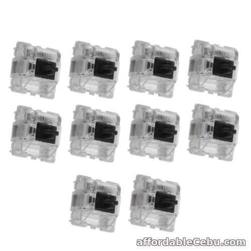 1st picture of Mechanical Gaming Keyboard Switches 10Pieces Black Transparent Switches 3pin 55g For Sale in Cebu, Philippines