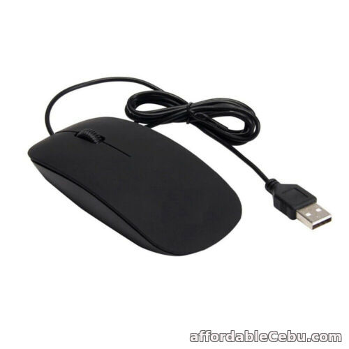 1st picture of Wired USB Optical Mouse For Pc Laptop Computer Scroll Wheel Black Mice For Sale in Cebu, Philippines