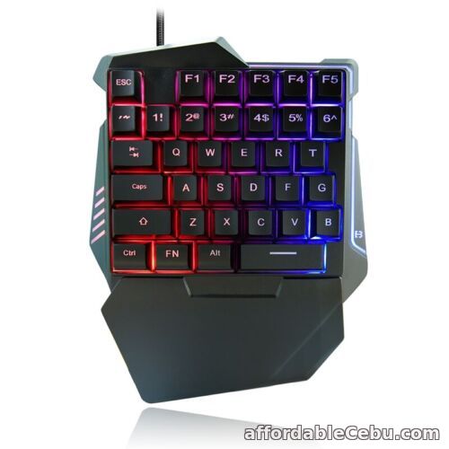 1st picture of One-hand Mechanical Game Keyboard LED color Backlit For Game Wired Keypad Cool For Sale in Cebu, Philippines